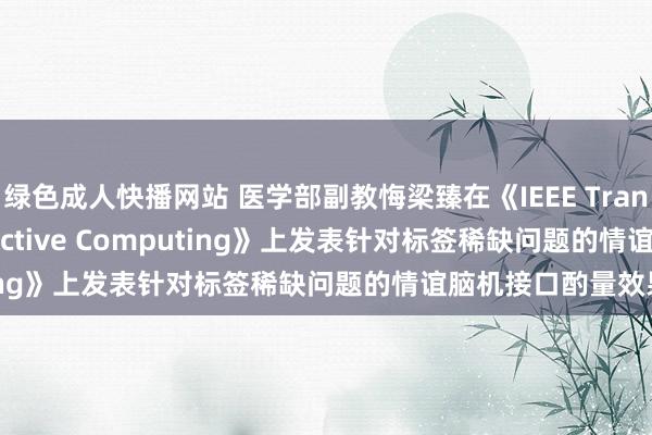 绿色成人快播网站 医学部副教悔梁臻在《IEEE Transactions on Affective Computing》上发表针对标签稀缺问题的情谊脑机接口酌量效果